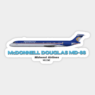 McDonnell Douglas MD-88 - Midwest Airlines Sticker